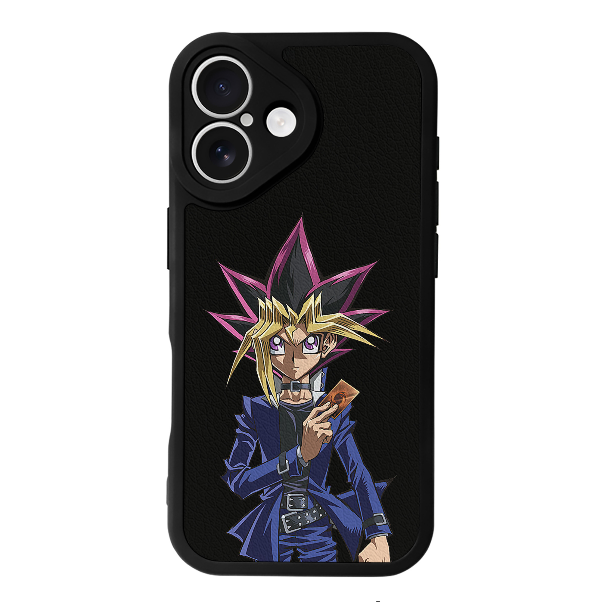 遊☆戯☆王 Yu-Gi-Oh! 【iPhone 16シリーズ対応】シリコンスマホケース（レザー調） 材質：シリコン